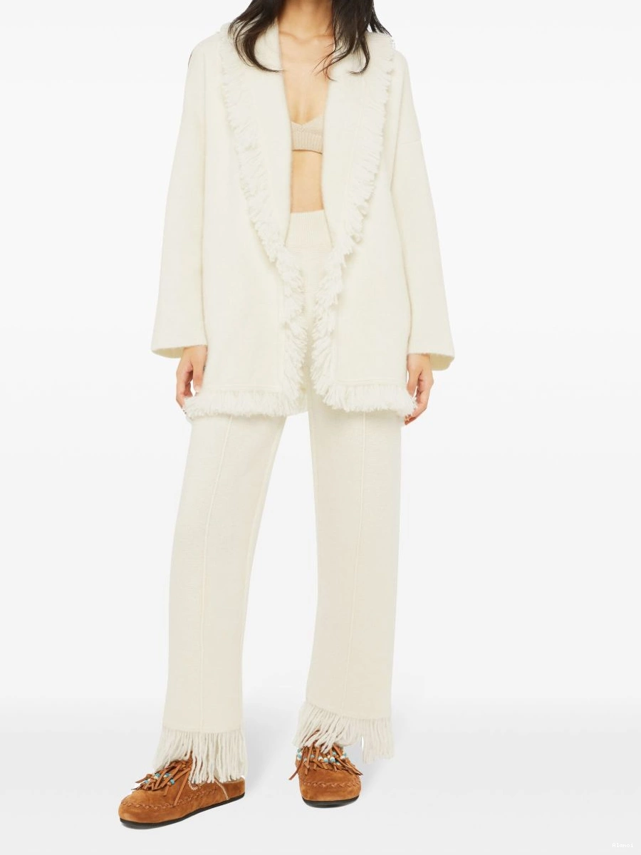 Affordable cardigan fringed-edge Women cashmere-blend Alanui 0627